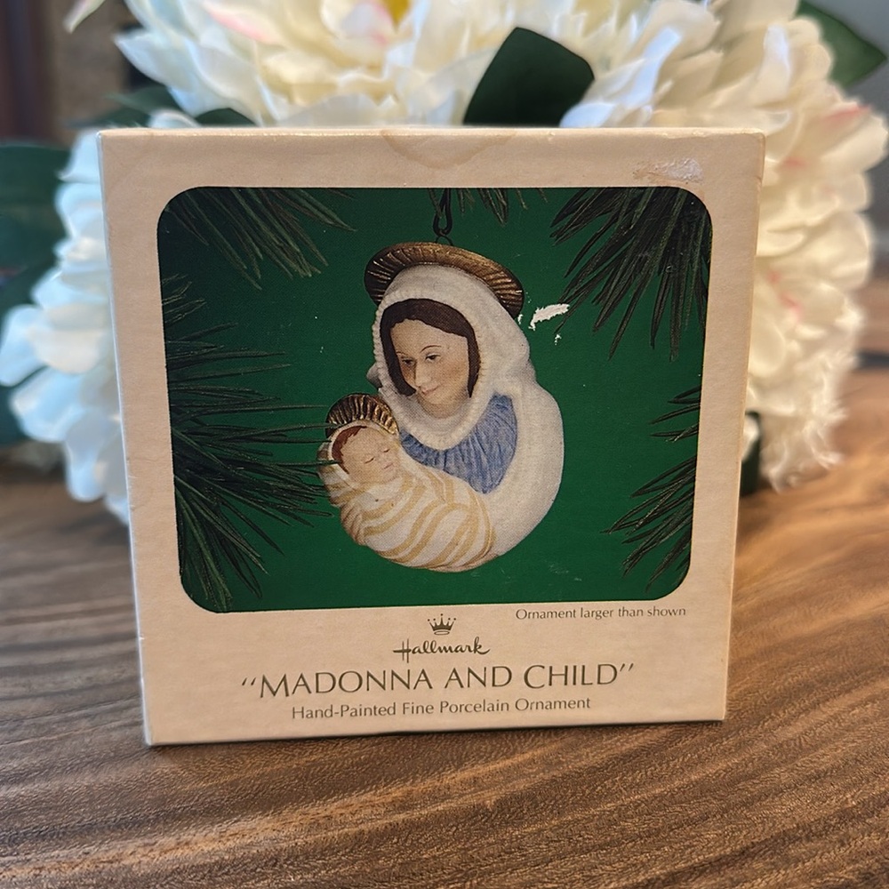 Vintage Hallmark Madonna and Child Christmas Ornament